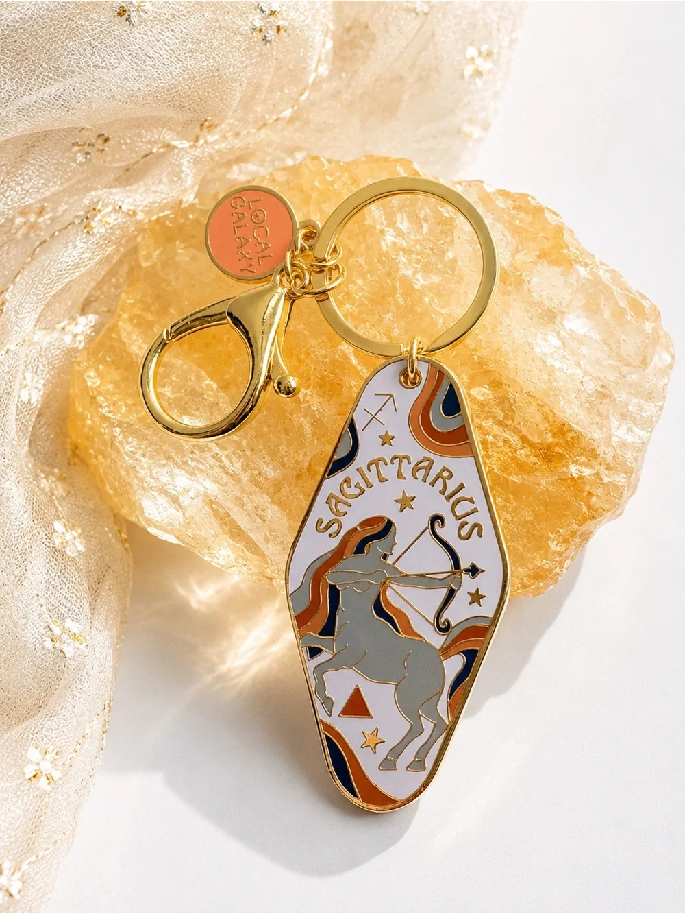 Sagittarius Zodiac Keychain Bag Charm